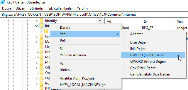 Outlook Şifre Sorma Problemi Exchange Online (O365)