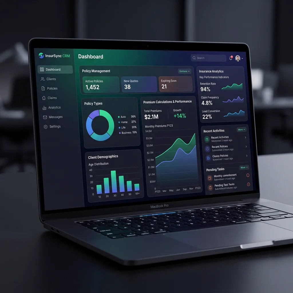 Insurance CRM — sigorta acentesi yönetim paneli