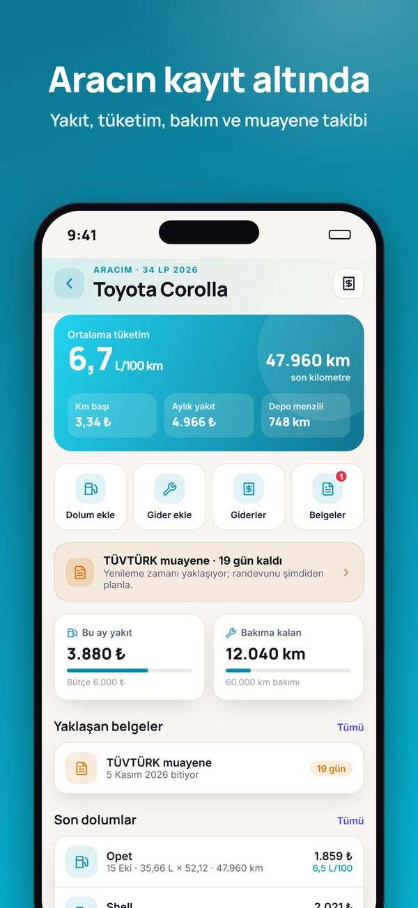Life Portal mobil — Aracım