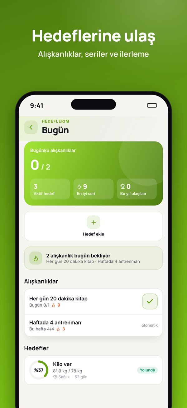 Life Portal mobil — Hedeflerim
