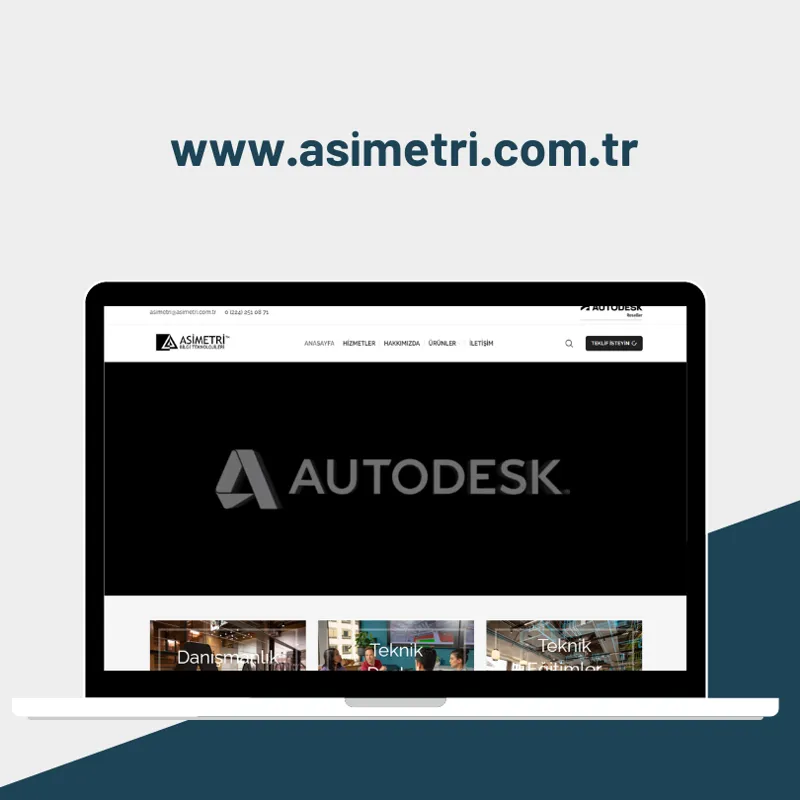Asimetri Bilgi Teknolojileri — Kurumsal web sitesi tasarımı ve geliştirme