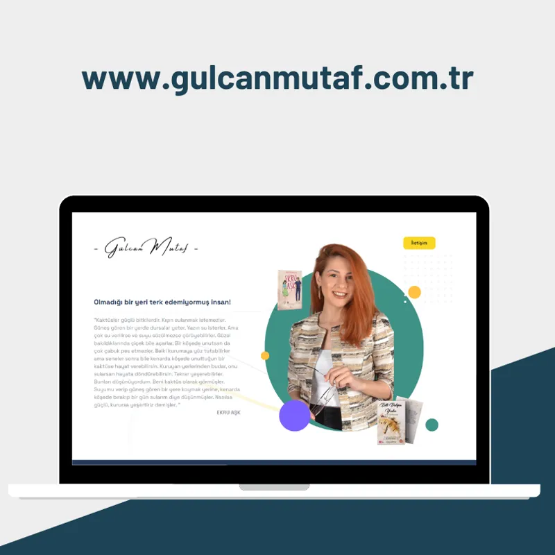 Gülcan Mutaf — Kişisel web sitesi tasarımı